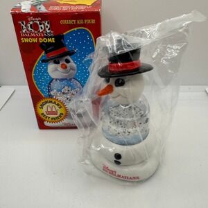 Disney 101 Dalmatians Snowman's Best Friend‎ Snow Globe McDonald's 1996 New